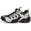 HIKEUP Men's Hiking Shoes Suede Leather Outdoor Shoes Wear-resistant Men Trekking Walking Hunting Tactical Sneakers
