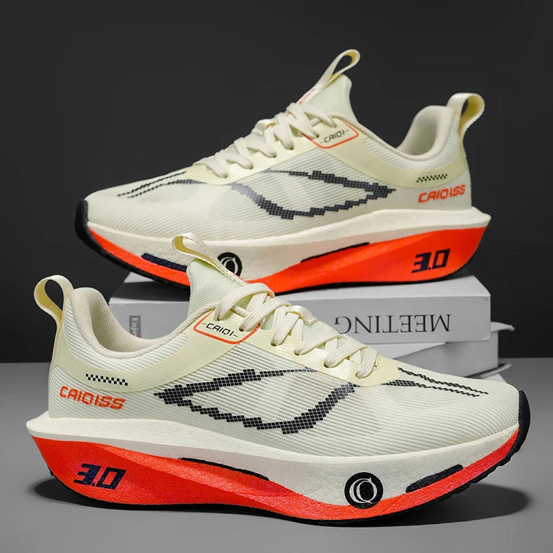 Men's Low-Top Sneakers with Breathable Arch Support and Stability Technology, Lace-Up Running Shoes, All-Season Casual Shoes Suitable for Men (Available in Wide Widths) - Ideal for Gym, Jogging, and Walking. Lace-Up Closure,